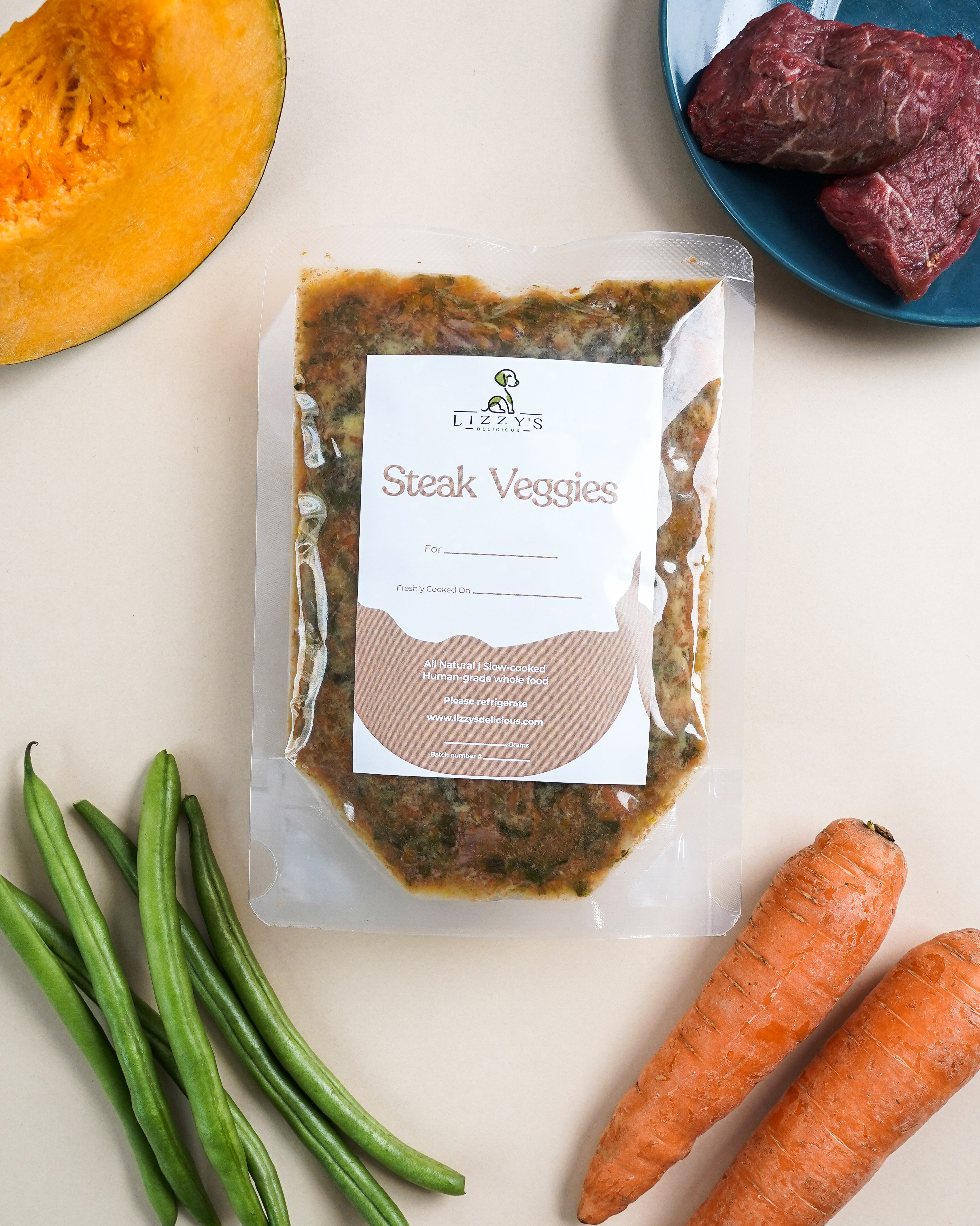 Steak & Veggies (Pack of 900 gms)